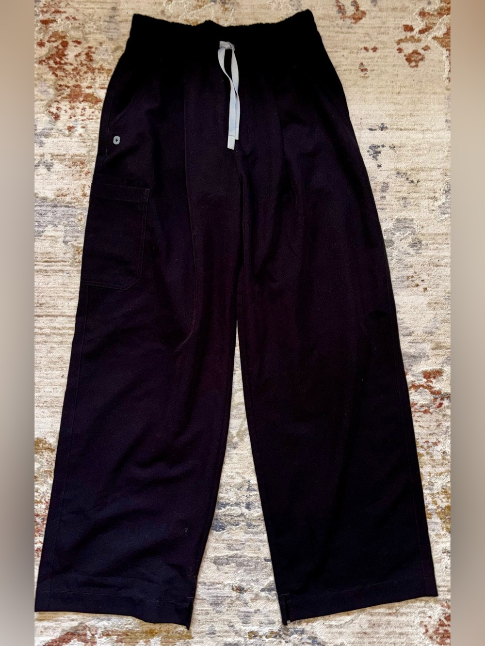 Figs High Waisted Pleated Allison Ultra Wide Leg Scrub Pants